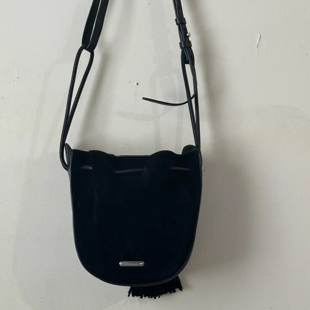 Rebecca Minkoff Black Shoulder Bag with Tassel - Picture 4 of 16